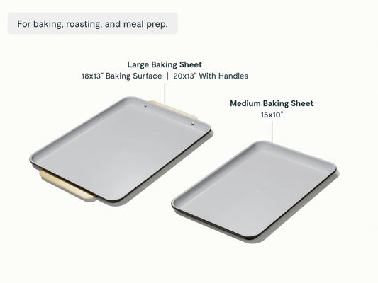 Baking Sheet Duo - 18x13" & 15x10" Non-Stick Ceramic Baking Sheets - US 1587