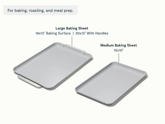 Baking Sheet Duo - 18x13" & 15x10" Non-Stick Ceramic Baking Sheets - US 2372