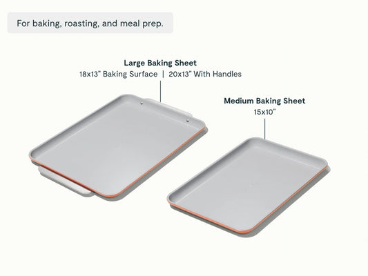 Baking Sheet Duo - 18x13" & 15x10" Non-Stick Ceramic Baking Sheets - US 7188