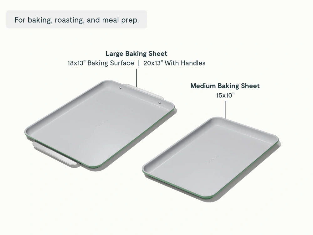 Baking Sheet Duo - 18x13" & 15x10" Non-Stick Ceramic Baking Sheets - US 5331