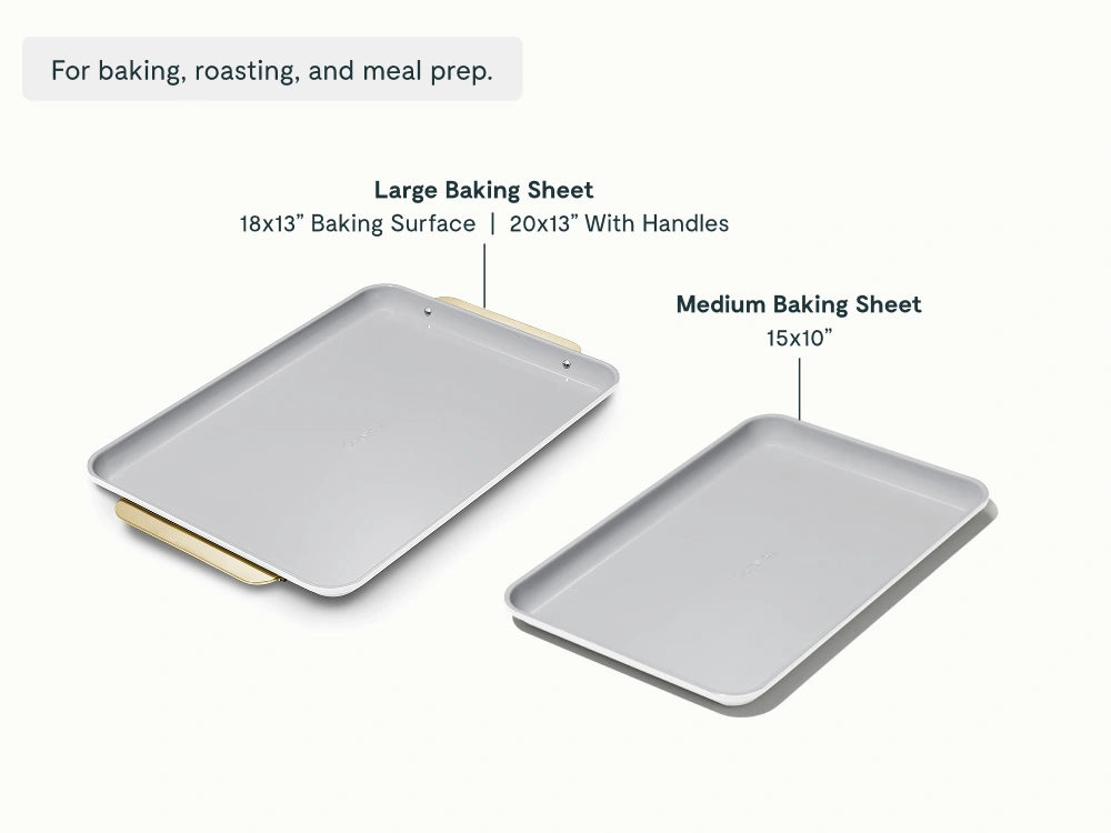 Baking Sheet Duo - 18x13" & 15x10" Non-Stick Ceramic Baking Sheets - US 6140