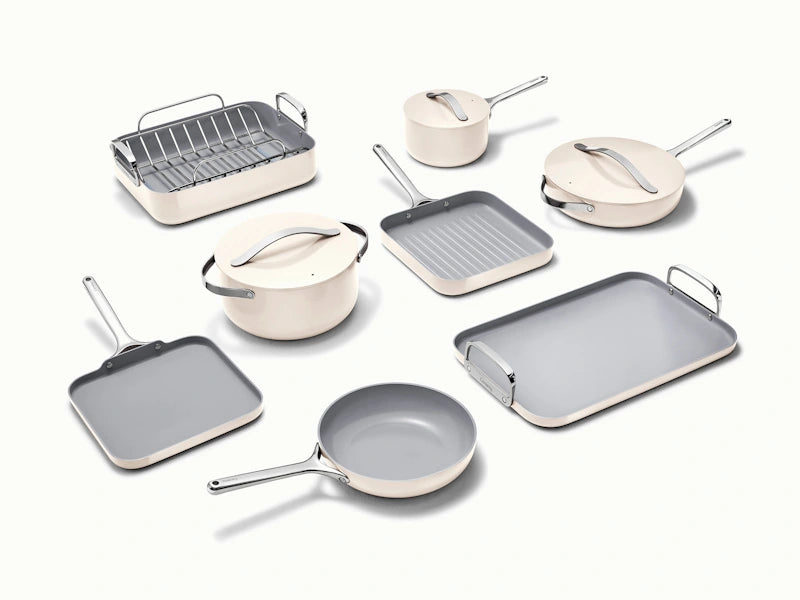 Ceramic-Coated Cookware Bundle - A curated 19-piece non-stick set for everyday cooking & special occasions. - US 5949