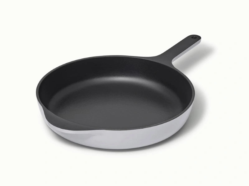 10.5” Enameled Cast Iron Skillet - 10.5” Skillet perfect for searing meat, baking cornbread, and sautéing. - US 7376