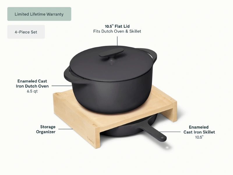 Cast Iron Skillet & Dutch Oven Duo - Perfect duo for versatile cooking, from quick sears to slow-cooked meals. - US 0995