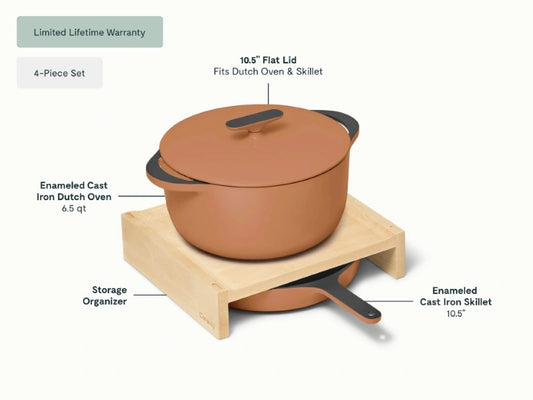 Cast Iron Skillet & Dutch Oven Duo - Perfect duo for versatile cooking, from quick sears to slow-cooked meals. - US 1015