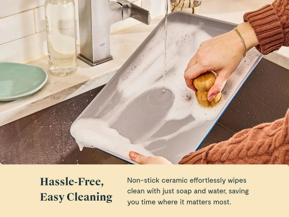 Large Baking Sheet - 18x13” Non-Stick Ceramic Baking Sheet With Handles - US 1242