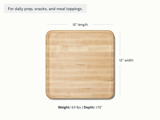12” Prep &amp; Serve Butcher Block - Dual-Sided Square Butcher Block - US 6600