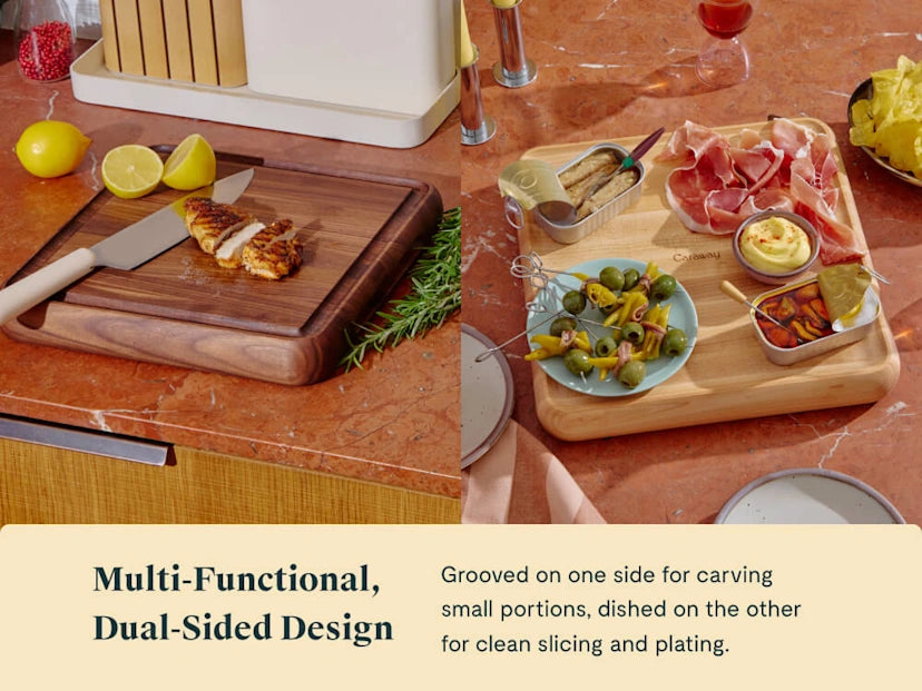 12” Prep &amp; Serve Butcher Block - Dual-Sided Square Butcher Block - US 6600