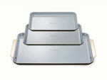 Baking Sheet Trio - 18x13", 15x10" &amp; 13x9” Non-Stick Ceramic Sheets - US 6470