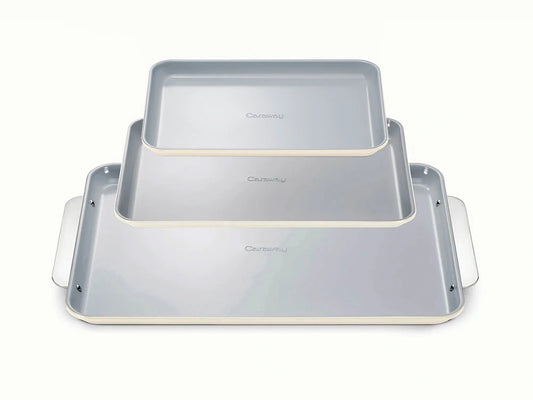 Baking Sheet Trio - 18x13", 15x10" &amp; 13x9” Non-Stick Ceramic Sheets - US 7020