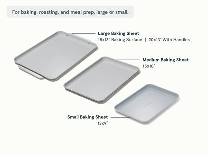 Complete Baking Sheet Bundle - Set of 4 Non-Stick Ceramic Baking Sheets - US 7189
