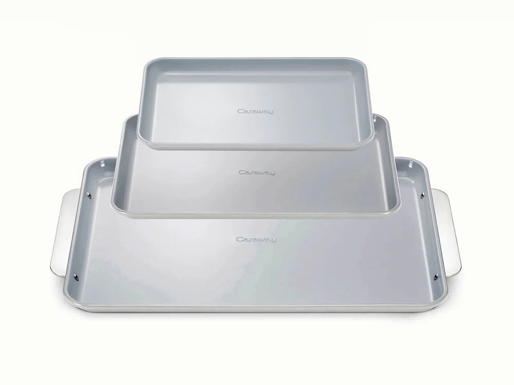 Baking Sheet Trio - 18x13", 15x10" &amp; 13x9” Non-Stick Ceramic Sheets - US 0265
