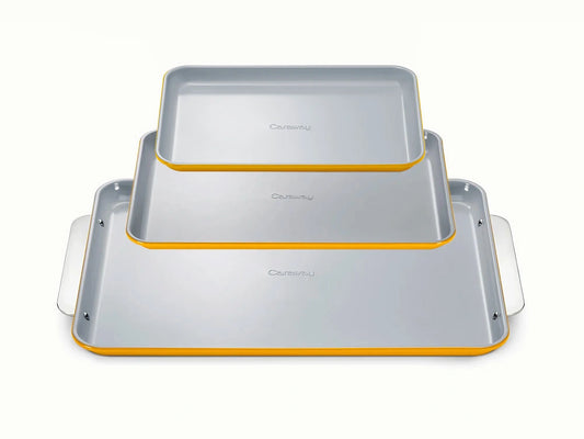 Baking Sheet Trio - 18x13", 15x10" &amp; 13x9” Non-Stick Ceramic Sheets - US 3972