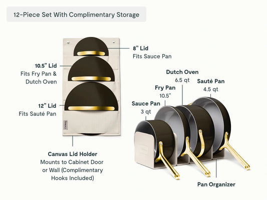 Cookware, Cookware+ & Minis Duo Set - 24-Piece Ceramic Set With Complimentary Storage - US 1475