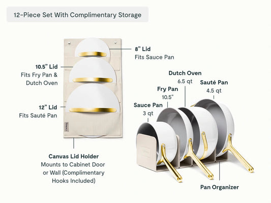 Cookware, Cookware+ &amp; Minis Duo Set - 24-Piece Ceramic Set With Complimentary Storage - US 2278