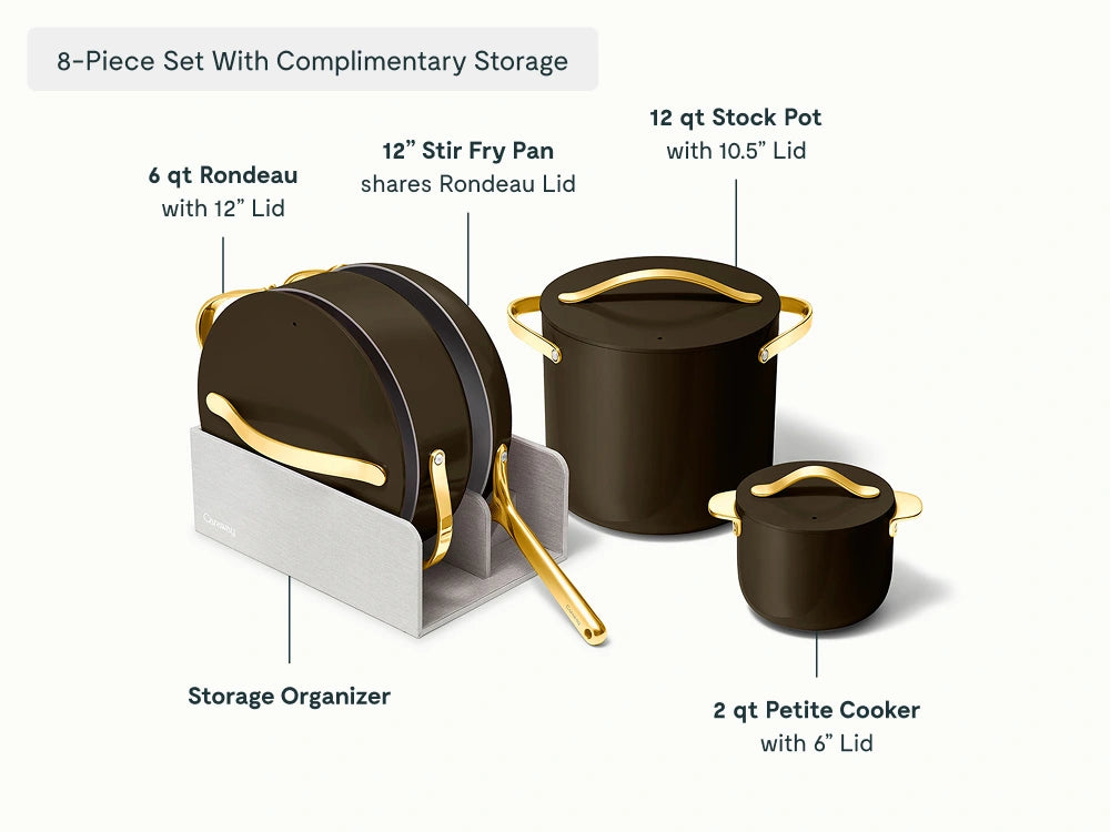 Full Ceramic Cookware Bundle - 31-Piece Ceramic Set With Complimentary Storage - US 3694
