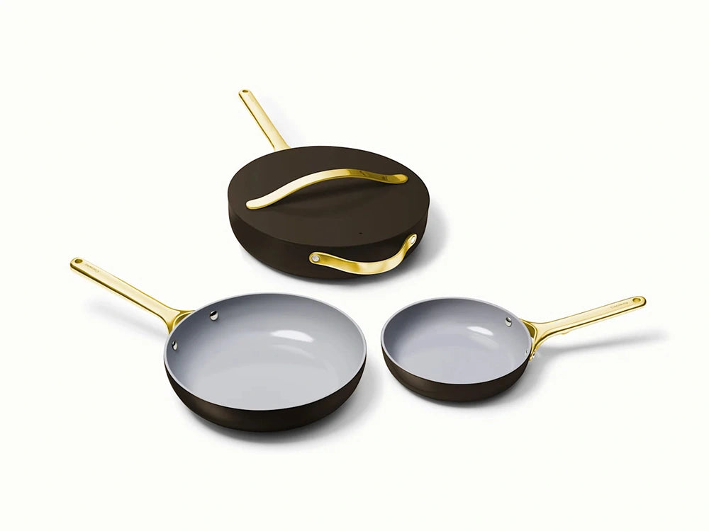 4pc Fry &amp; Sauté Set  - Non-Stick Ceramic Fry Pan, Mini Fry Pan &amp; Sauté Pan - US 3511