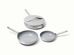 4pc Fry &amp; Sauté Set  - Non-Stick Ceramic Fry Pan, Mini Fry Pan &amp; Sauté Pan - US 8572