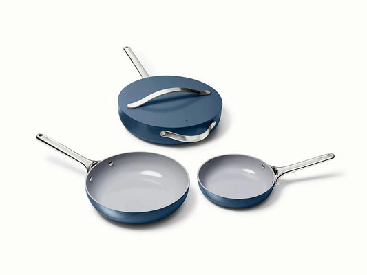 4pc Fry &amp; Sauté Set  - Non-Stick Ceramic Fry Pan, Mini Fry Pan &amp; Sauté Pan - US 2039