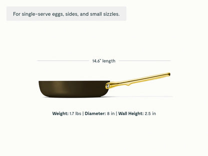 Mini Fry Pan - The mini 8’’ Fry Pan is your ideal kitchen companion for single serve meals. - US 6558