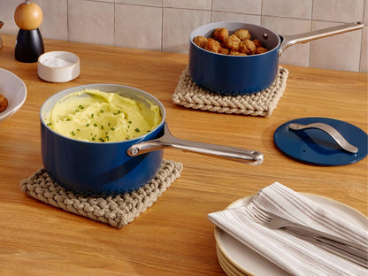Mini Sauce Pan - 1.75 qt Non-Stick Ceramic Sauce Pan With Lid - US 1131