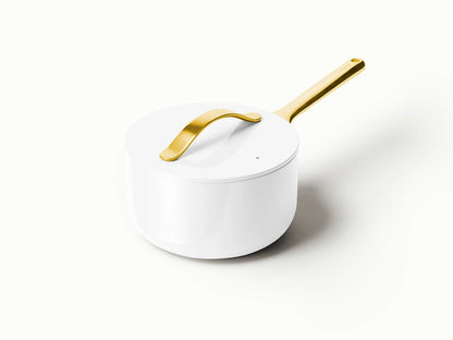 Sauce Pan - 3 qt Non-Stick Ceramic Sauce Pan With Lid - US 6043