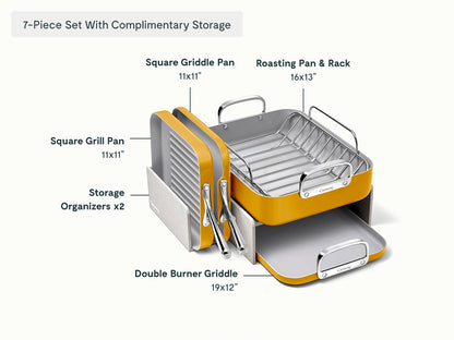 Full Ceramic Cookware Bundle - 31-Piece Ceramic Set With Complimentary Storage - US 3121