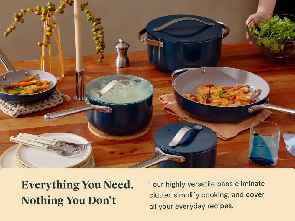 Cookware Set - 12-Piece Ceramic Set With Storage Organizers - US 0718
