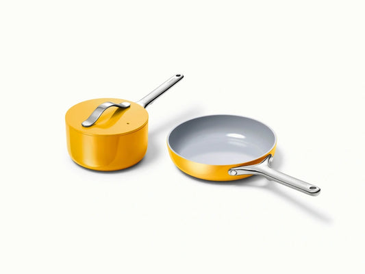 Daily Duo - 3-Piece Set of Ceramic-Coated Pans With Lid - US 9184