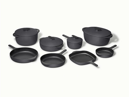 Deluxe Enameled Cast Iron Set - 16-Piece Set With Complimentary Storage Organizer - US 6138
