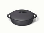 3.5 qt Enameled Cast Iron Braiser - 3.5qt Braiser for slow cooking lamb shanks, baked pasta, or roasted chicken. - US 8100