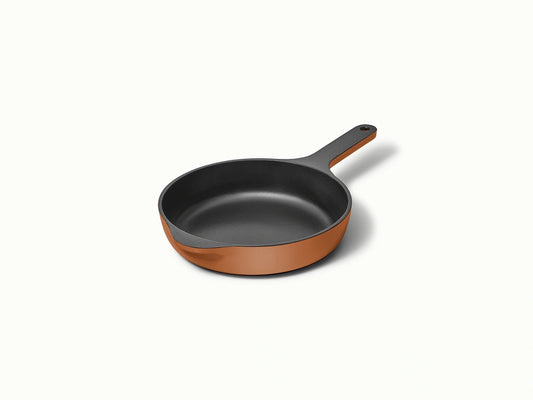 8” Enameled Cast Iron Mini Skillet - Durable, Compact Pan With Excellent Heat Retention - US 2282
