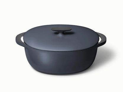 8.5 qt Enameled Cast Iron Oval Dutch Oven - Durable, Spacious Pot With Excellent Heat Retention - US 1086