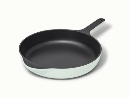10.5” Enameled Cast Iron Skillet  - 10.5” Skillet perfect for searing meat, baking cornbread, and sautéing. - US 2653