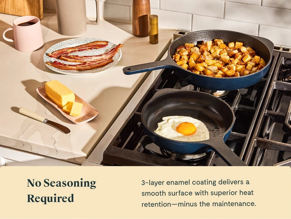 Enameled Cast Iron Mini Duo - 4-Piece Set With Complimentary Storage - US 9799