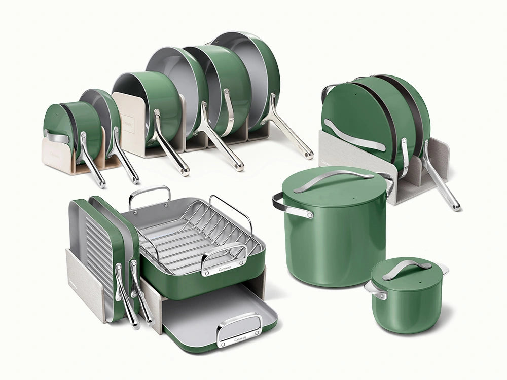 Full Ceramic Cookware Bundle - 31-Piece Ceramic Set With Complimentary Storage - US 7550