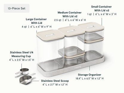 Complete Food Organization Bundle - 26-Piece Set With Complimentary Storage - US 8465
