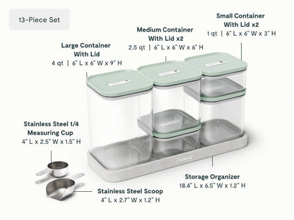 Complete Kitchen Organization Bundle - 35-Piece Set With Complimentary Storage - US 1310