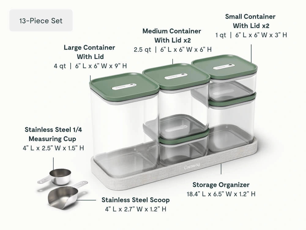 Complete Food Organization Bundle - 26-Piece Set With Complimentary Storage - US 8422
