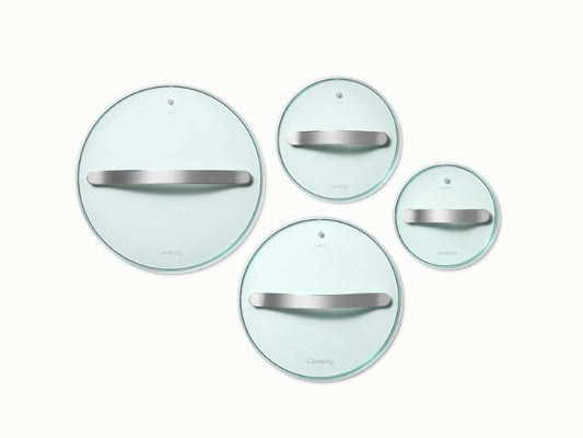 Glass Lid Set of 4 - Premium Glass Lid Set to pair with the 16-piece Cookware &amp; Minis Duo set. - US 9815