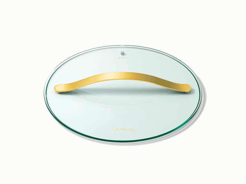 Glass Lid Set of 3 - Premium Gold Hardware Glass Lid add-on to our best-selling 12-piece Cookware Set. - US 6705
