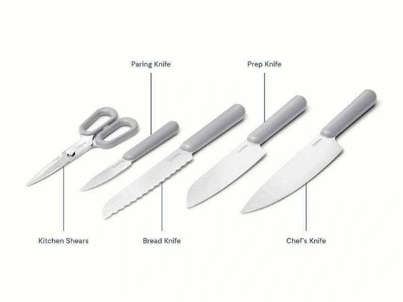 Knife Set - 4 essential knives, made with premium German stainless steel, and a pair of shears. - US 7799