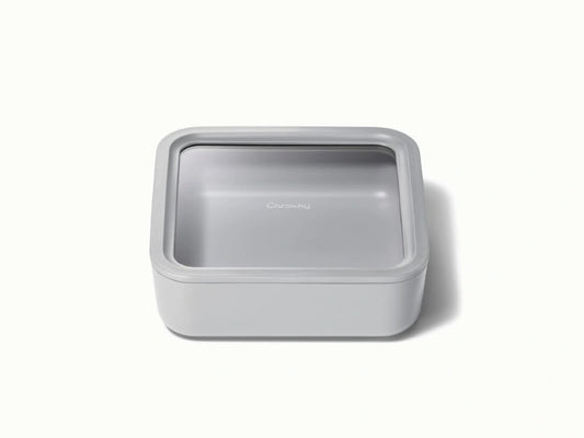 Large Storage Container - Ceramic-coated 10 cup glass Container built for clean storing. - US 2665