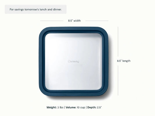Large Storage Container - Ceramic-coated 10 cup glass Container built for clean storing. - US 2019