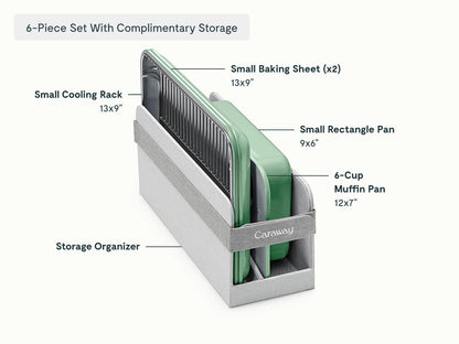 Mini Bakeware Set - 6-Piece Set With Complimentary Storage - US 9604