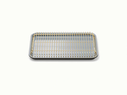 Small Baking &amp; Cooling Duo - 13x9” Non-Stick Ceramic Sheet With Steel Rack - US 0805