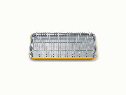 Small Baking &amp; Cooling Duo - 13x9” Non-Stick Ceramic Sheet With Steel Rack - US 2468