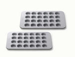 Mini Muffin Pan Duo - Two 24-Cup Non-Stick Mini Muffin Pans - US 9756