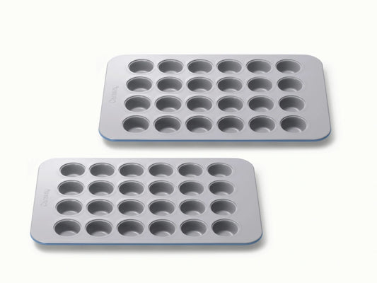 Mini Muffin Pan Duo - Two 24-Cup Non-Stick Mini Muffin Pans - US 8710