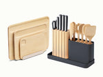 Prep &amp; Boards Set - A one-stop-shop 18-piece cutting board, knife, &amp; utensil set. - US 1275